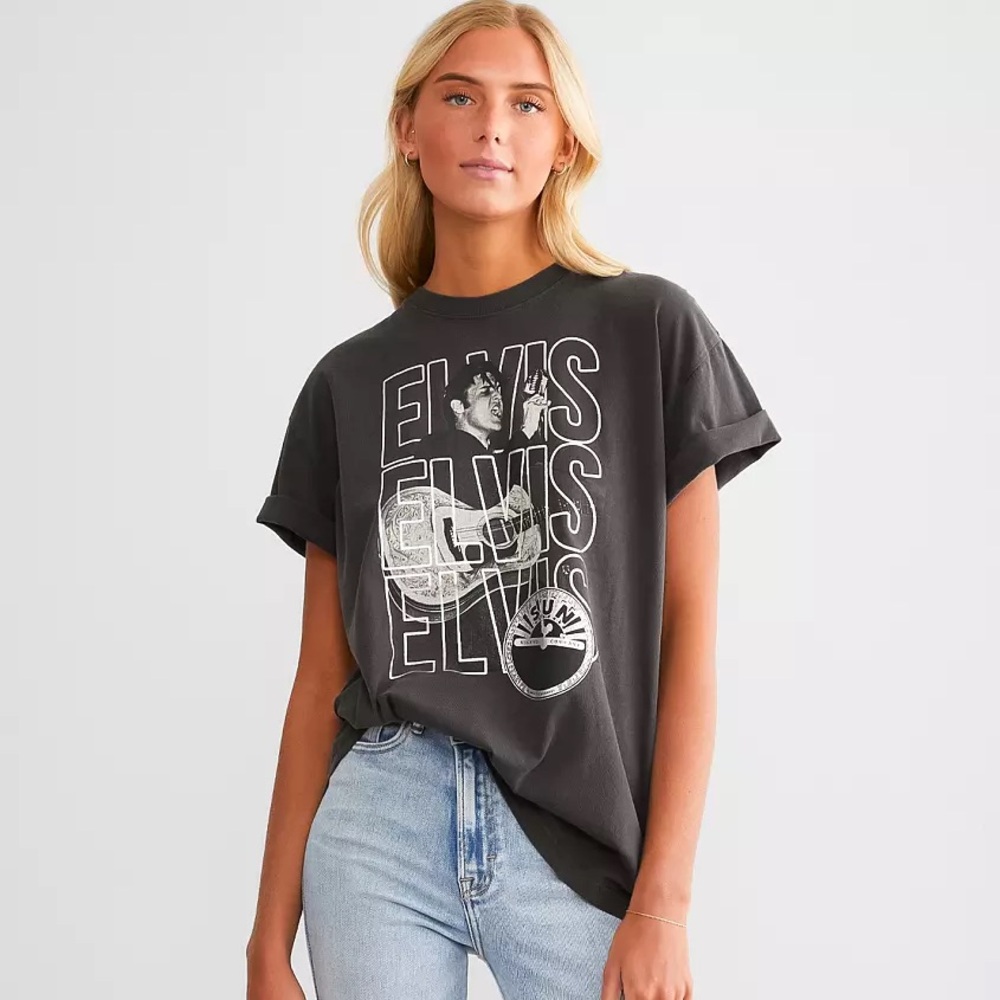 Elvis Presley record band tee